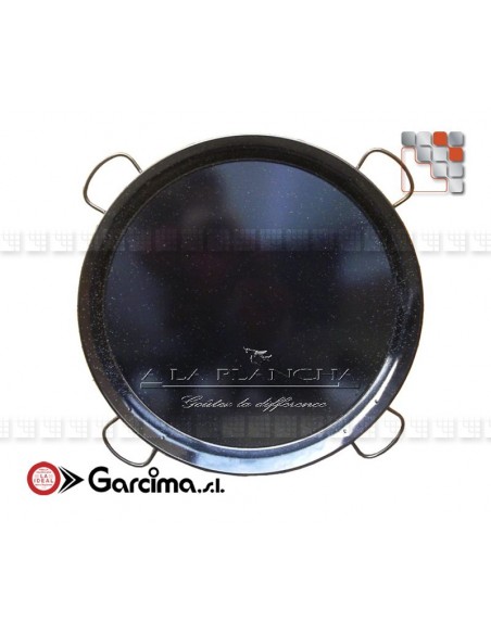 D100 Garcima Enamel Paella Dish G05-20219 GARCIMA® LaIdeal PataNegra Enamel Paella Dish