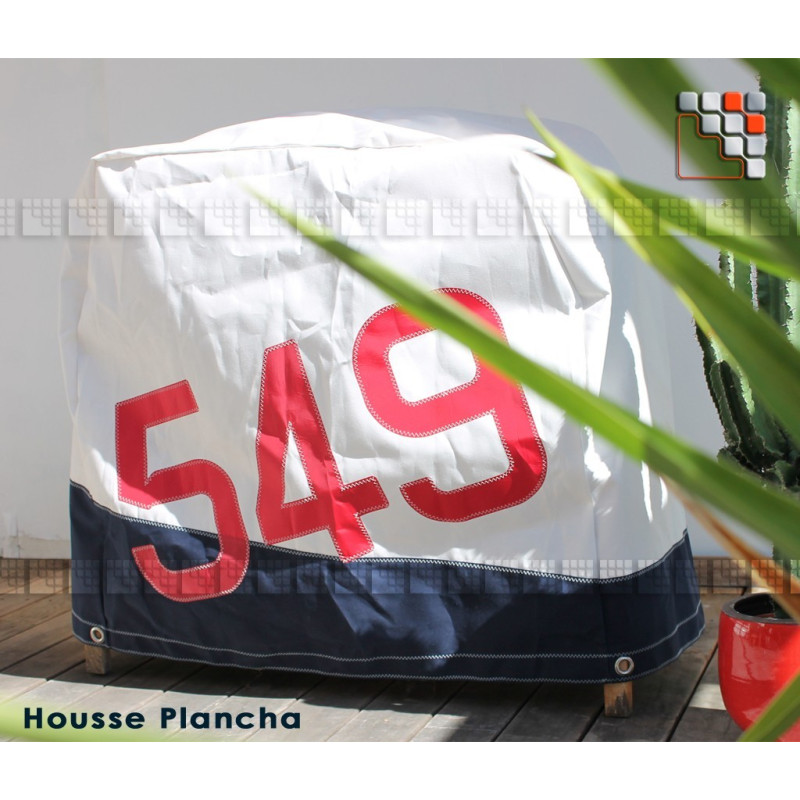 Housse De Protection Chariot Plancha Grise L 100 X L 60 X H 90 Cm - Ultra Résistante Condura 220g
