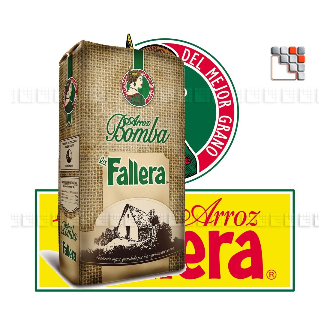 Rice La Fallera Bomba Extra ZR1-F02 A la Plancha® Regional Specialties
