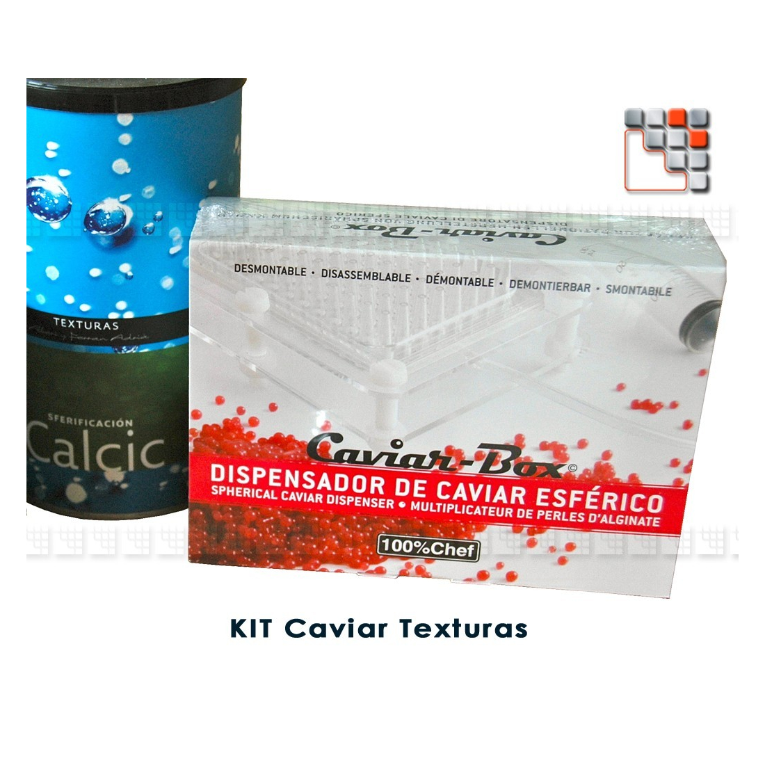 Kit Caviar Box avec 6 boites A17-10824 A la Plancha® Ustensiles de Cuisine