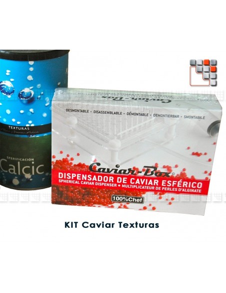 Kit Caviar Box avec 6 boites A17-10824 A la Plancha® Ustensiles de Cuisine
