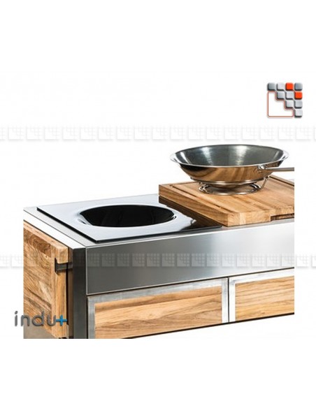 Wok 400 by Indu+ I24-132050000 INDU+® nv/sa INDU+ summer kitchen