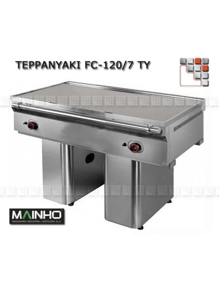Teppanyaki FCE-120/7 TY 400V UNICROM MAINHO M04-FCE120/7TY MAINHO® Fry-Top Teppanyaki 70 UNICROM UNISNACK