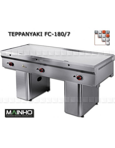 Teppanyaki FC E -180/7 TY 400V UNICROM MAINHO M04- FC E 180/7TY MAINHO® Fry-Top Teppanyaki 70 UNICROM UNISNACK
