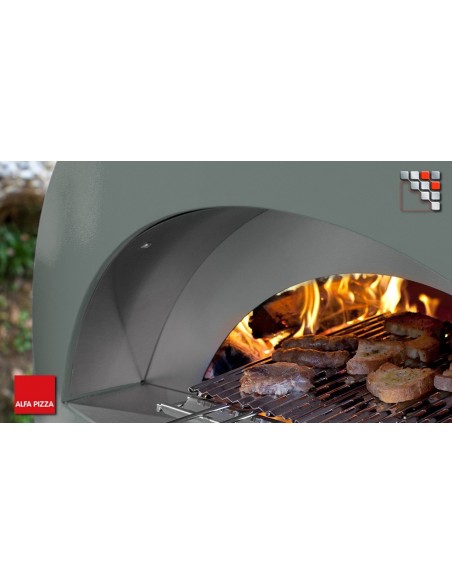 Pizza oven OPERA Wood 8 Alfa Forni A32-FXOPEU-LVES ALFA FORNI® Mobile ovens ALFA FORNI