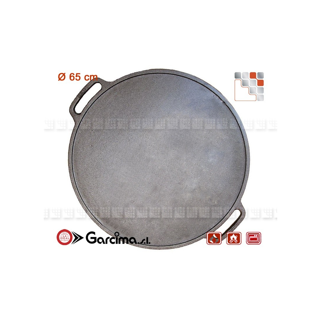 Plancha Round D65 Hierro G05-11065 GUISON Garcima Plancha Mobile to Ask