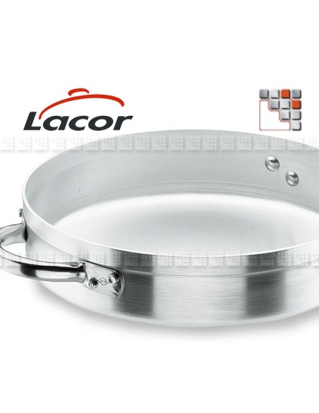 Lid AL CHEF Stainless Steel Handle L10-209 LACOR® Utensils Paella Garcima