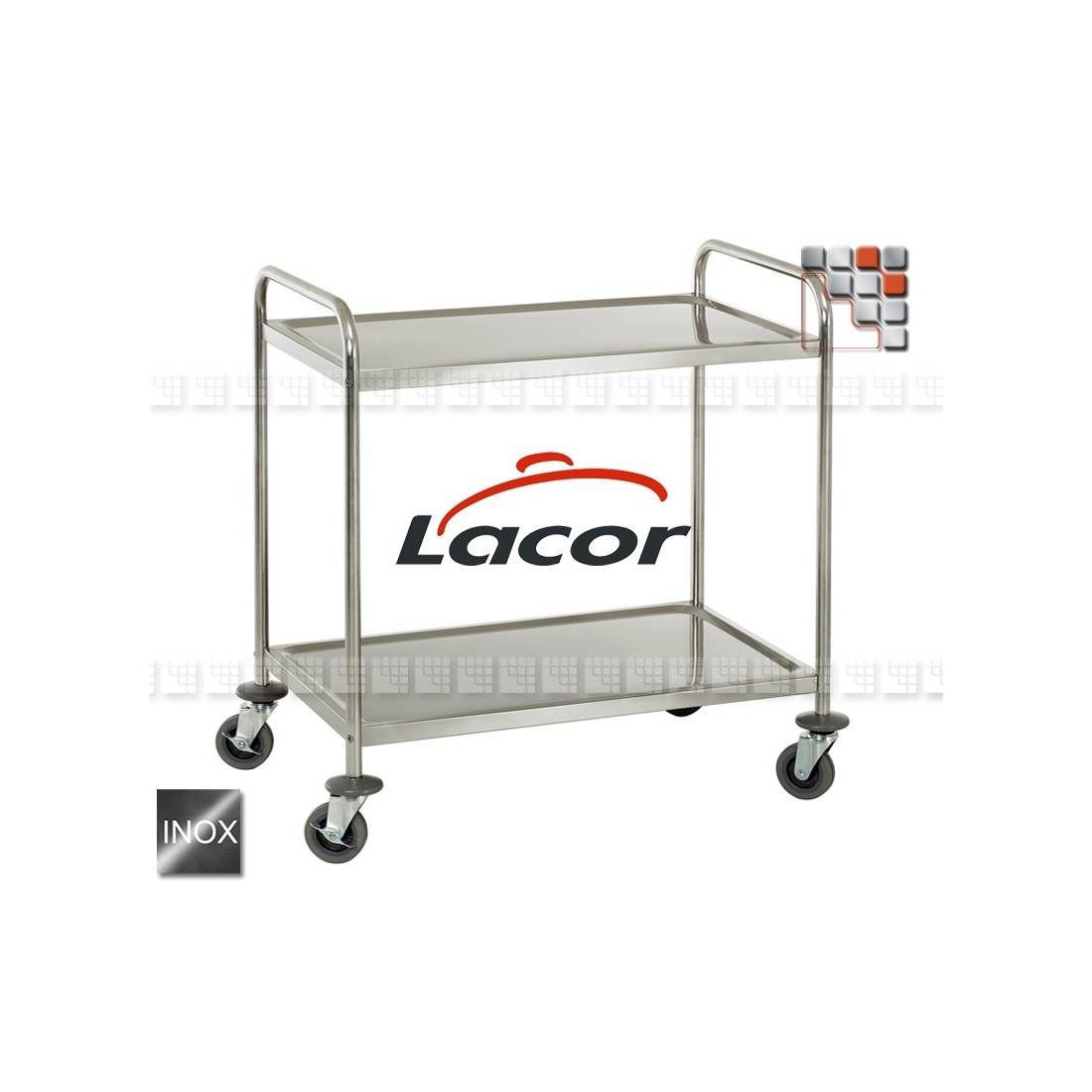 Trolley Trolley Plancha US95 L10-66249 LACOR® Trolleys & Trolleys Wood Stainless Steel