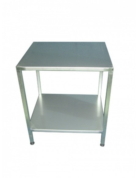 Custom Stainless Steel Table A17-TBI6050 A la Plancha® Stainless Steel Wood Trolleys & Trolleys