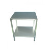 Custom Stainless Steel Table A17-TBI6050 A la Plancha® Stainless Steel Wood Trolleys & Trolleys