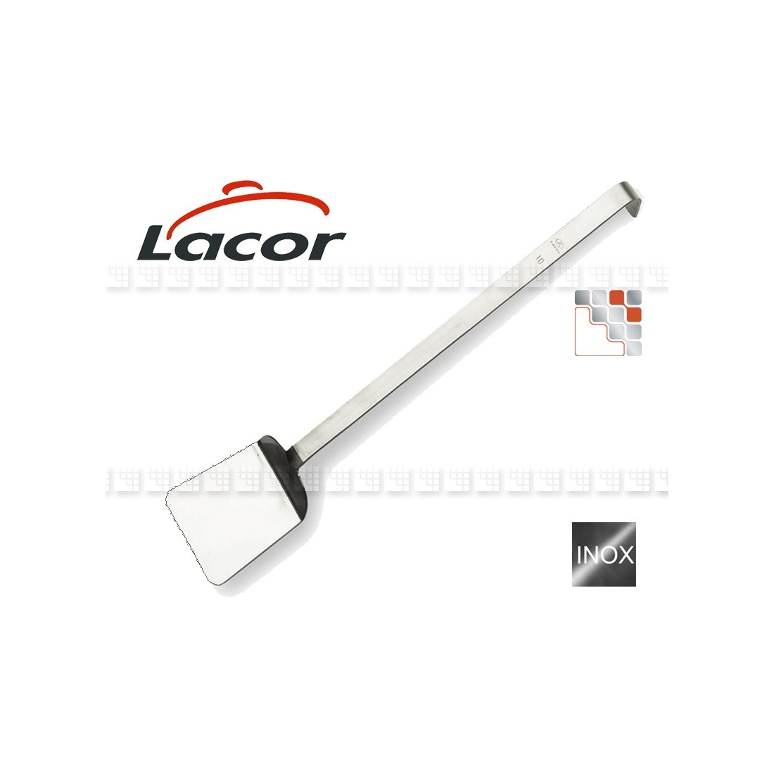 Professional Stainless Steel Shovel L50 LACOR L10-61412 LACOR® Utensils Paella Garcima