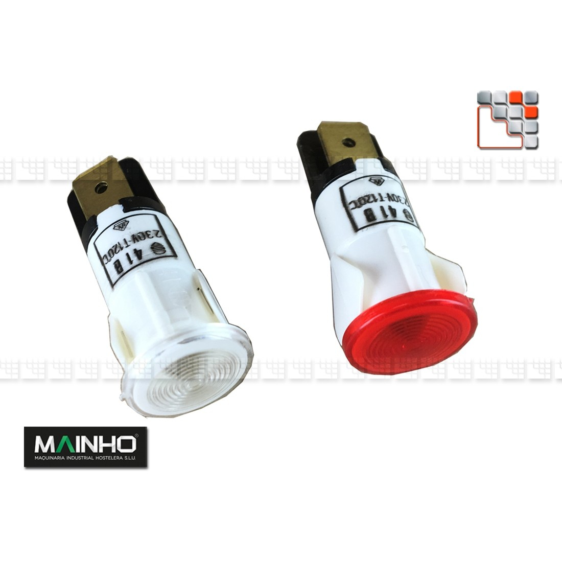 Indicator light 230V MAINHO M36-12F63 MAINHO SAV - Accessoires Spare parts Electrical MAINHO