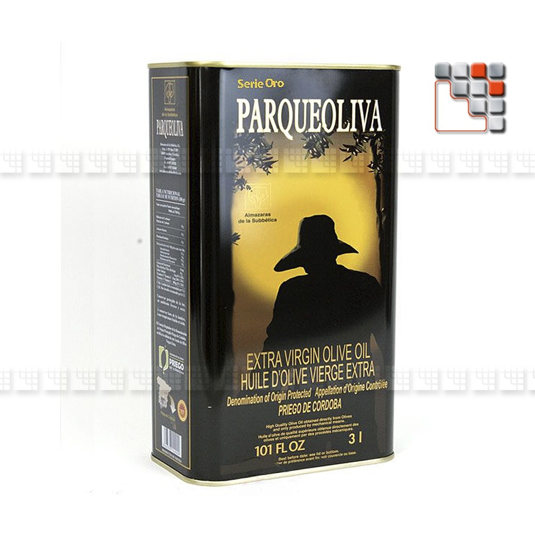Huile d'Olive Vierge Extra - Parqueoliva Serie Oro A17-PADB5L A la Plancha® Spécialités du Terroir