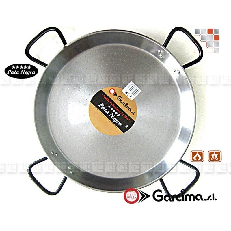Paella dish D90 Polished PataNegra Garcima G05-85090 GARCIMA® LaIdeal Paella dish Polished PataNegra Garcima