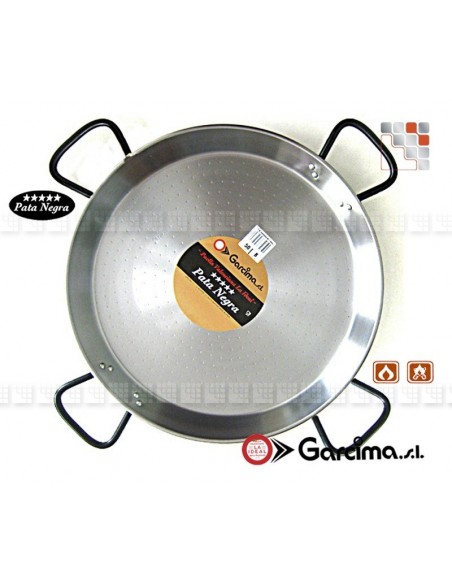 Paella dish D90 Polished PataNegra Garcima G05-85090 GARCIMA® LaIdeal Paella dish Polished PataNegra Garcima