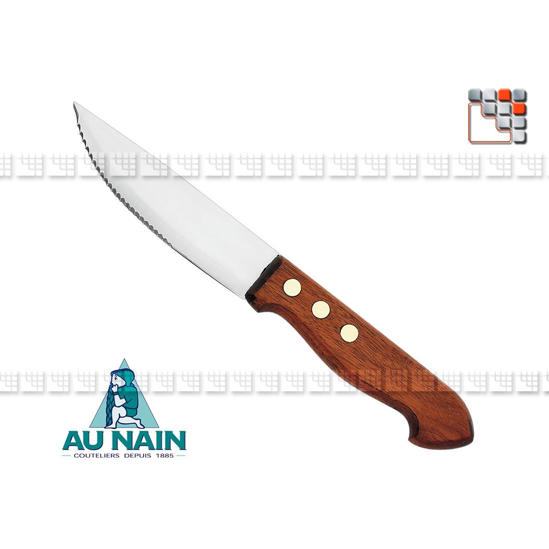 Rosewood Trapper Knife 12 AUNAIN A38-1281301 AU NAIN® Coutellerie & Cutting
