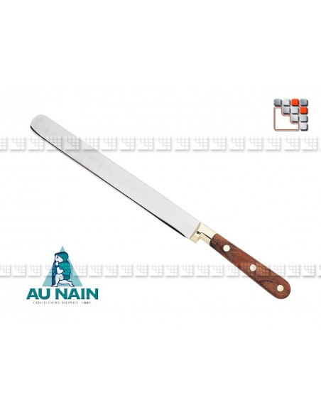 Couteau Jambon alvéolé Palissandre 25 AUNAIN A38-1801401 AU NAIN® Coutellerie Couteaux & Découpe