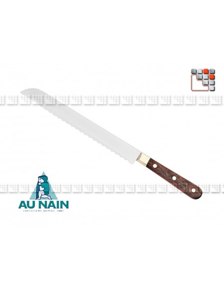 Rosewood bread knife 20 AUNAIN A38-1801 AU NAIN® Coutellerie & Cutting