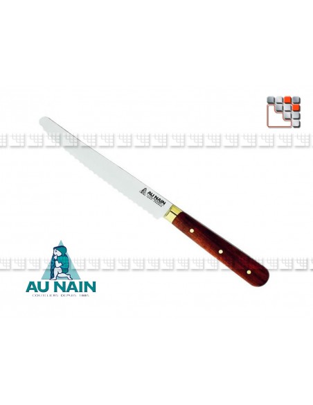Couteau de table à dents Palissandre AUNAIN A38-1300701 AU NAIN® Coutellerie Art de la table