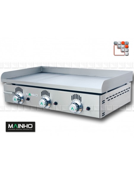 Plancha NC R-80 Novo Crom Grooved MAINHO M04- NC R80N MAINHO® Plancha Premium NOVOCROM NOVOSNACK