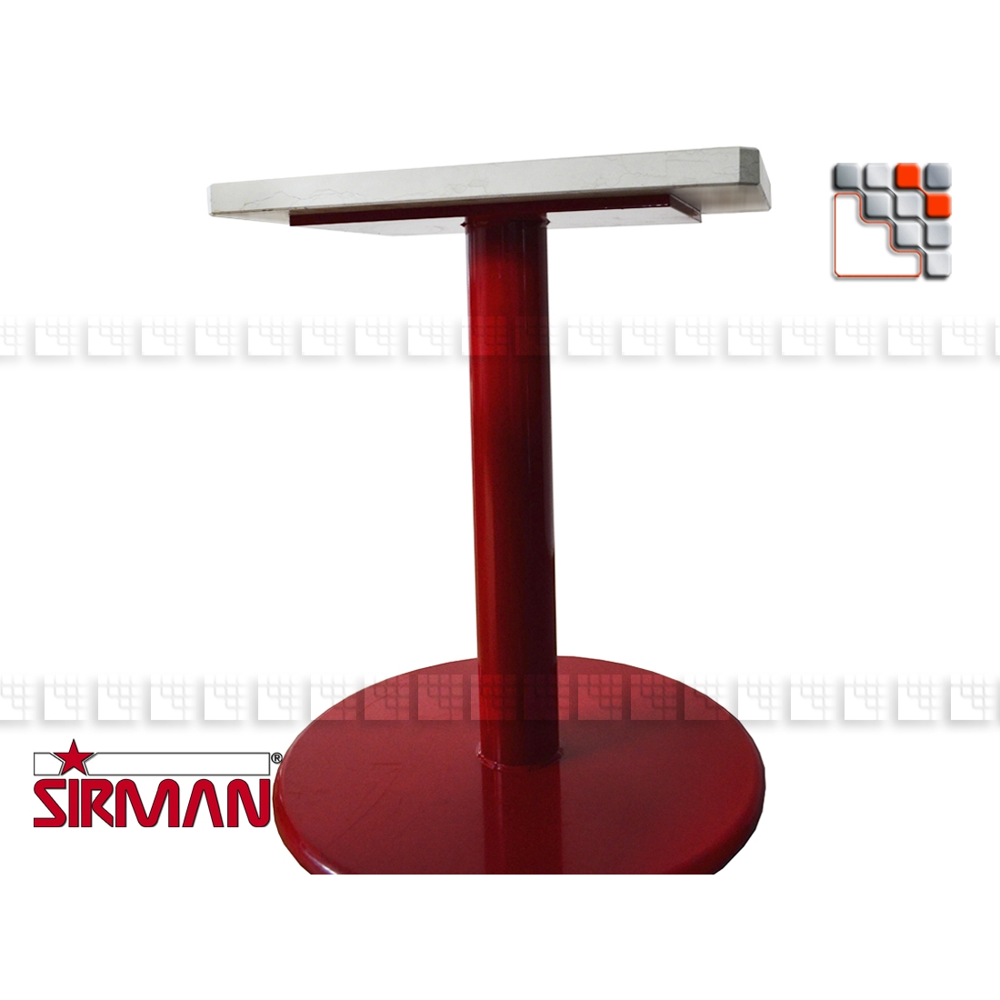 Piedestal rouge de Trancheuse SIRMAN S31-11001000 SIRMAN® Trancheuses Manuelles BERKEL