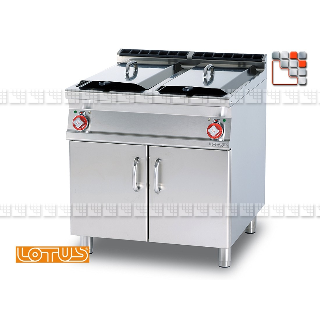 Fryer 400V SuperLotus 70 LOTUS L23-F2/1878ET LOTUS® Food Catering Equipment Fryer Wok Steam Oven