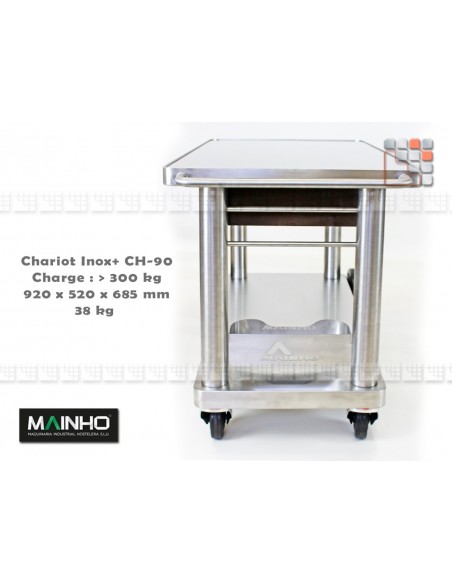 Chariot Plancha Inox+ MAINHO M04-CH MAINHO SAV - Accessoires Plancha Premium NOVOCROM NOVOSNACK