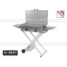 Folding Trolley for Plancha X ECO M04-X MAINHO® Stainless Steel Wood Trolleys & Trolleys