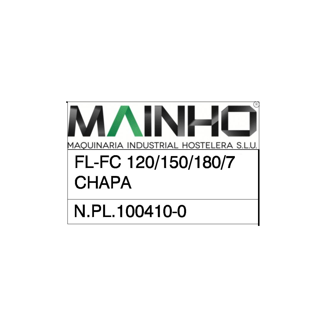 FC Range Exploded View MAINHO M99-FTEC MAINHO® Instruction Manual Guides