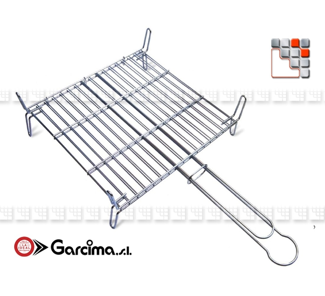Grill Inox Reversible pour Barbecue - Barbecue Four et Accessoires