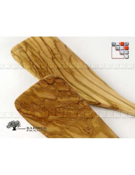 Spatula Galbee Luberon Olive wood LB B18-303 LAURENT BARBIER France Tableware