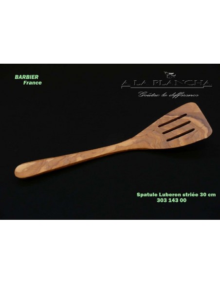 Spatula Galbee Striee Luberon Olive wood LB B18-303143 LAURENT BARBIER France Tableware