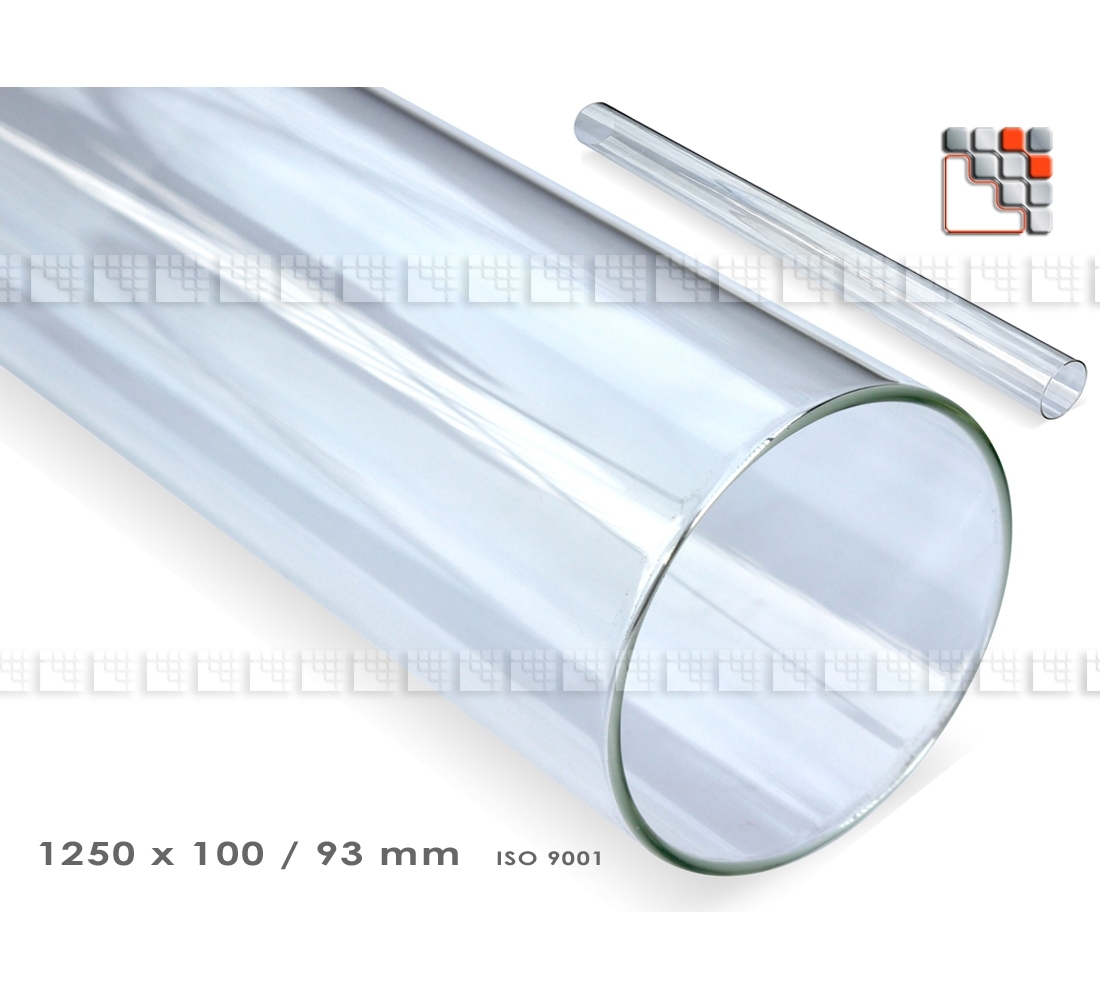 verre de feu 150 cm X 9,5cmx 2,5 cm Tube pour parasol pellet Torche