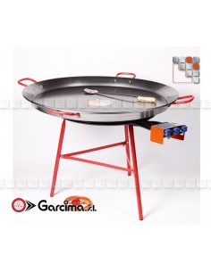 Paella Dish Kit 90L Polished Steel Garcima G05-K10090L GARCIMA® LaIdeal Kit dish Paella Garcima