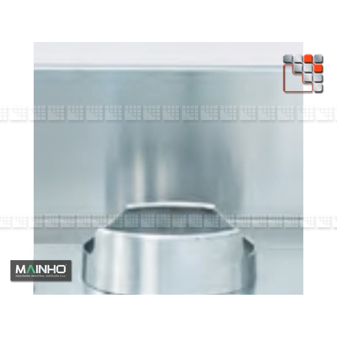 Splashback Stainless Steel Wok W MAINHO M04-OPSWC MAINHO® Fryer Wok Steam Oven