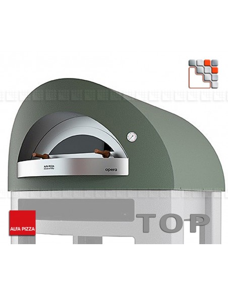Pizza oven OPERA Wood 8 Alfa Forni A32-FXOPEU-LVES ALFA FORNI® Mobile ovens ALFA FORNI
