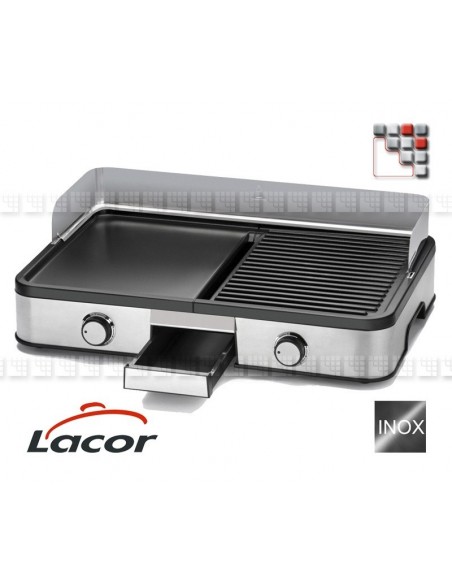 Plancha Grill 2000 Lacor L10-69200 LACOR® Plancha Mobile à Poser