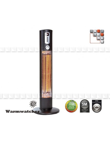HELIOS Heater Column W09-HEL12 Warmwatcher® Outdoor Patio Heater