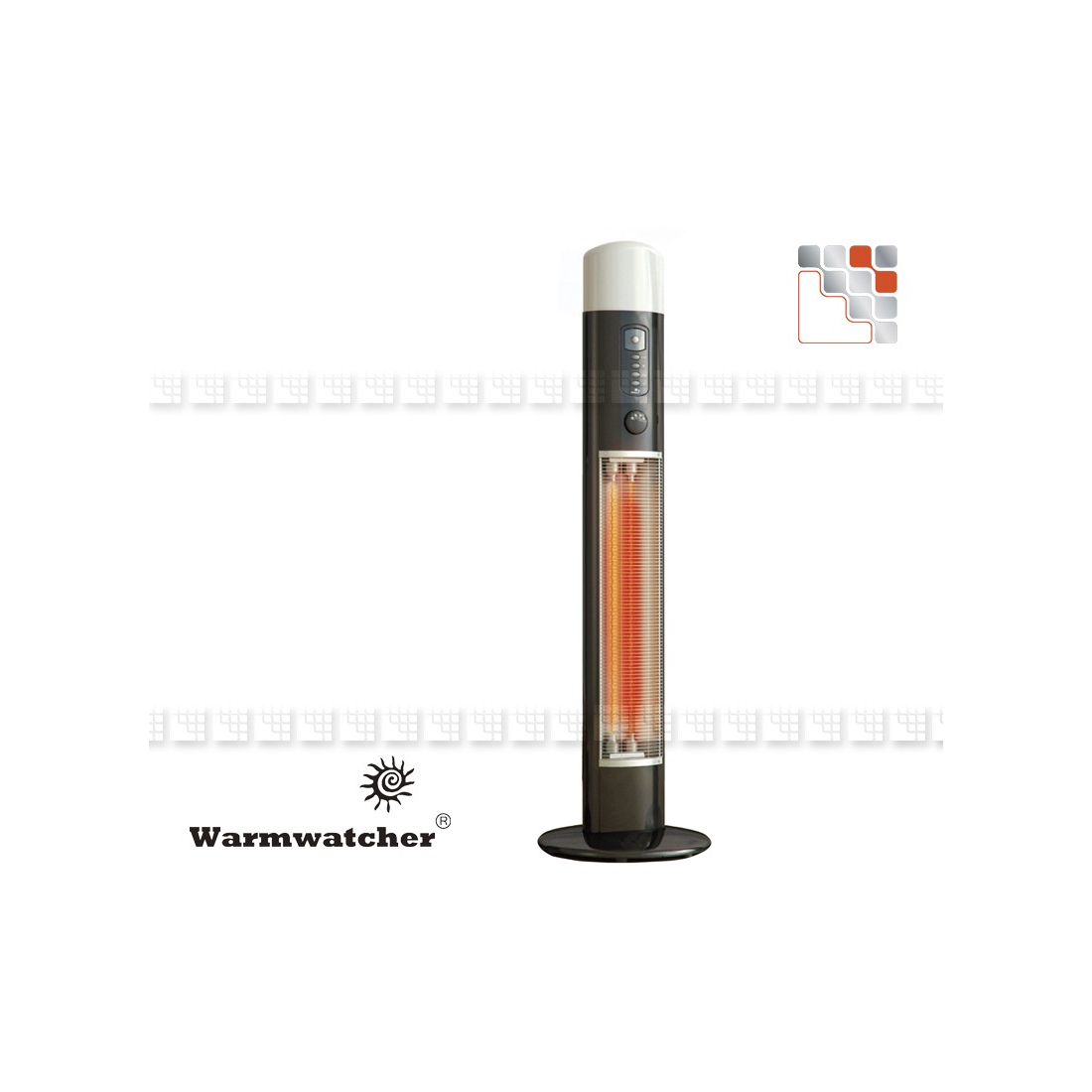 Colonne Chauffante DIANA W09-HDI12 Warmwatcher® Chauffage de Terrasse