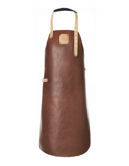 Leather Apron Regular Cognac/Nude MAINHO W47-L07 WITLOFT® Textiles and Leather