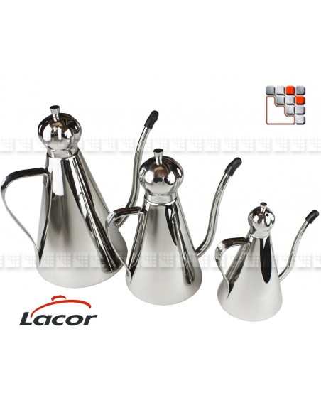 Huilier Inox Conique LACOR L10-62525 LACOR® Ustensiles Special Cuisine Plancha