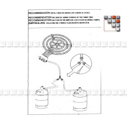Paella D90P CTE Burner Garcima G05-20903 GARCIMA® LaIdeal GAZ quemadores paella garcima