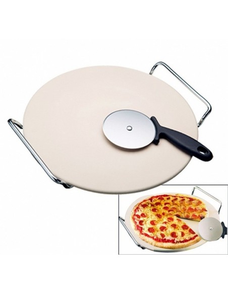 Pizza Stone and Roulette Pro D15-KDO8570 A la Plancha® Barbecue Oven and Accessories