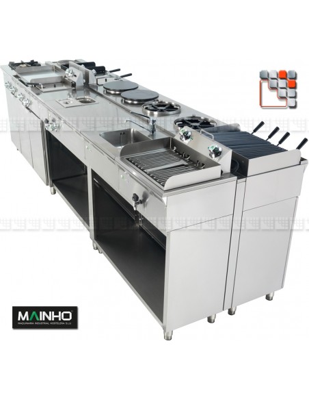 Crepiere ELC-41EM Eco-Line 230V MAINHO M04-ELC41EM MAINHO® Cuisine d'Extérieur Modulaire Food-Truck ECO-LINE