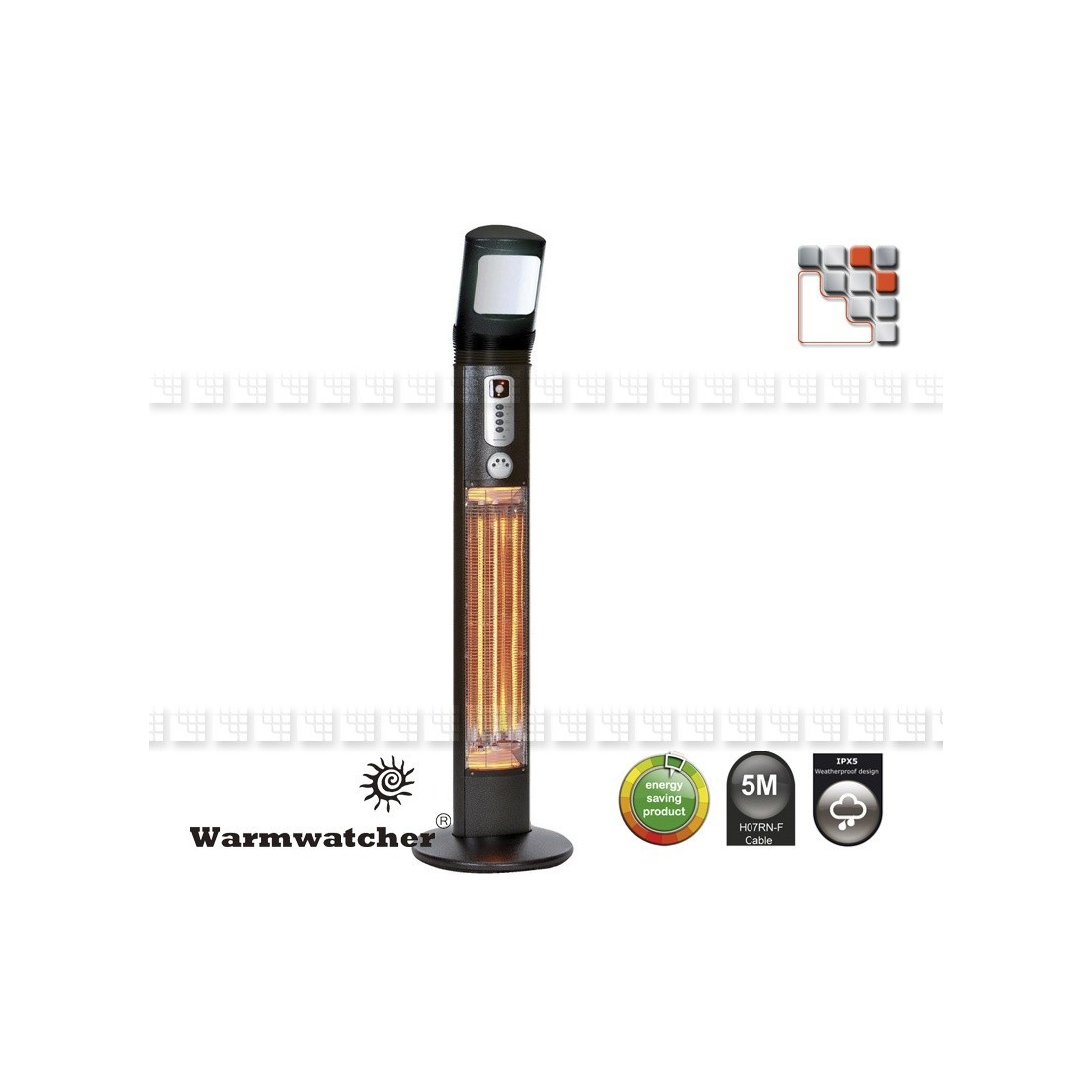 Heating Column APOLLO W09-HAP12 Warmwatcher® Patio Heater