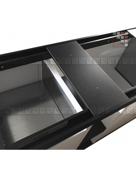 Large Width Stainless Steel Rolling Cabinet M04-FA2300 A la Plancha® Stainless Steel Wooden Trolleys & Trolleys