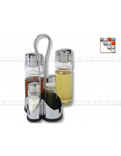 Oil-Vinegar-Pepper-Salt Set TIENDA A17-124 A la Plancha® Tableware