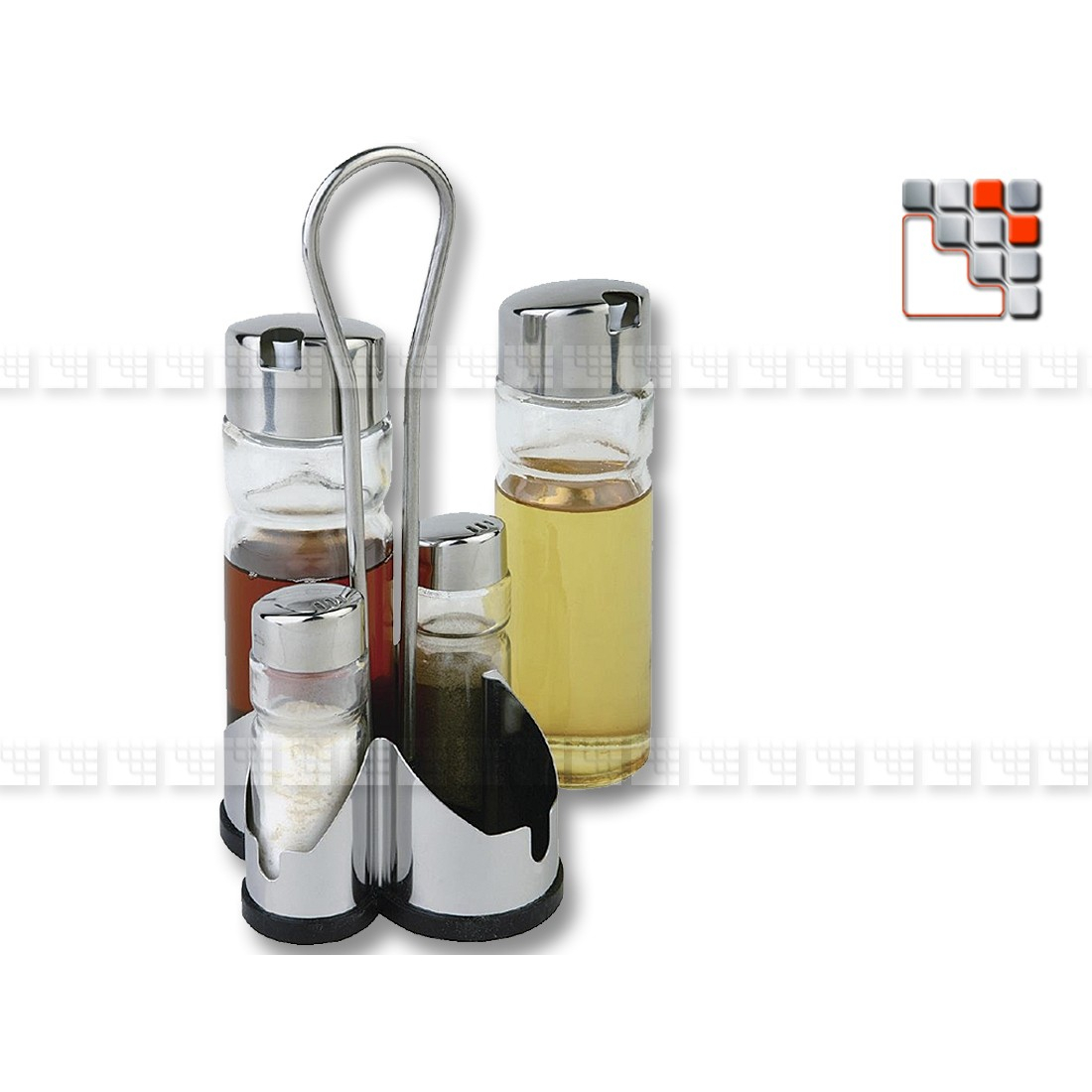Oil-Vinegar-Pepper-Salt Set TIENDA A17-124 A la Plancha® Tableware