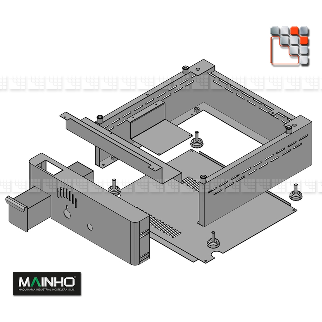 Stainless steel recovery drawer Plancha MAINHO M36-T2003 MAINHO SAV - Accessoires Spare parts MAINHO