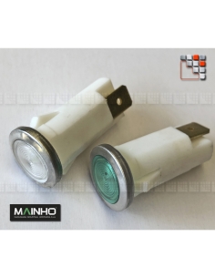 Chrome Indicator Light 230V MAINHO M36-12F63C MAINHO SAV - Accessoires Electrical parts MAINHO